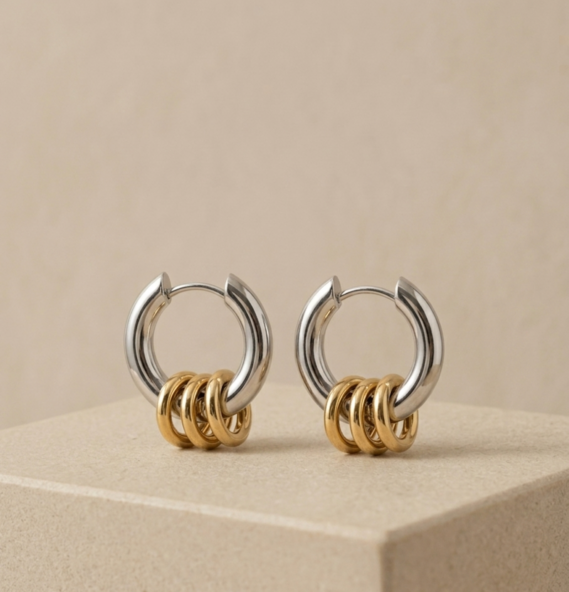 Trinity hoops silver